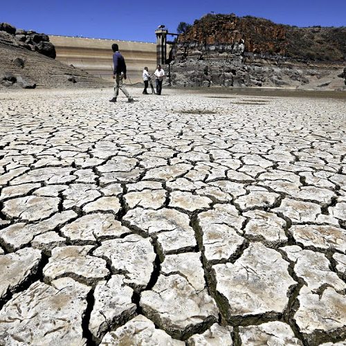 November 08, 2017.   Gamka Dam in Beaufort West are below zero persent and the as the Karoo town goes through a severe drought   .  PICTURE: ESA ALEXANDER/SUNDAY TIMES