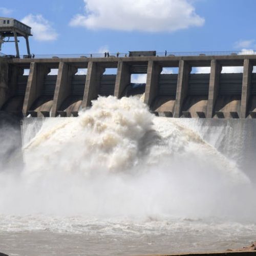Water flows from the Vaal Dam after several sluice gates were opened in February 2021. Heavy rains in the Gauteng province resulted in a spike in dam levels.
Deaan Vivier/ via GettyImages