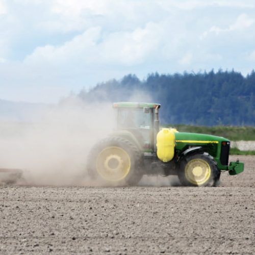 Researchers hope to replace existing technologies with low-emission equivalents, including green methods for synthesizing fertilizers and replacement of fossil fuel-powered farm equipment with electric equivalents run by renewables. Image by Chris_LeBoutillier via Pixabay (Public domain).