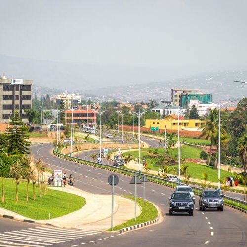 A road running through Kigali, Rwanda.
Stephanie Braconnier/Shutterstock